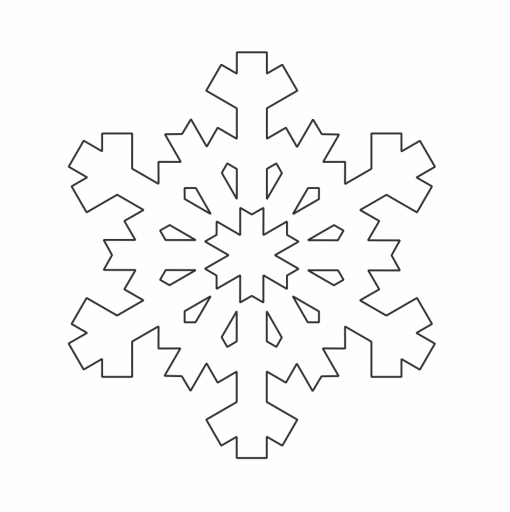 Copo de nieve 73 — vector para corte CNC
