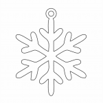 Copo de nieve 74 - Vector descarganle para corte CNC y grabado laser gratis | Stanser