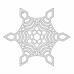 Copo de nieve 76 - Vector descarganle para corte CNC y grabado laser gratis | Stanser