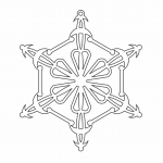 Copo de nieve 77 - Vector descarganle para corte CNC y grabado laser gratis | Stanser