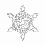 Copo de nieve 80 - Vector descarganle para corte CNC y grabado laser gratis | Stanser