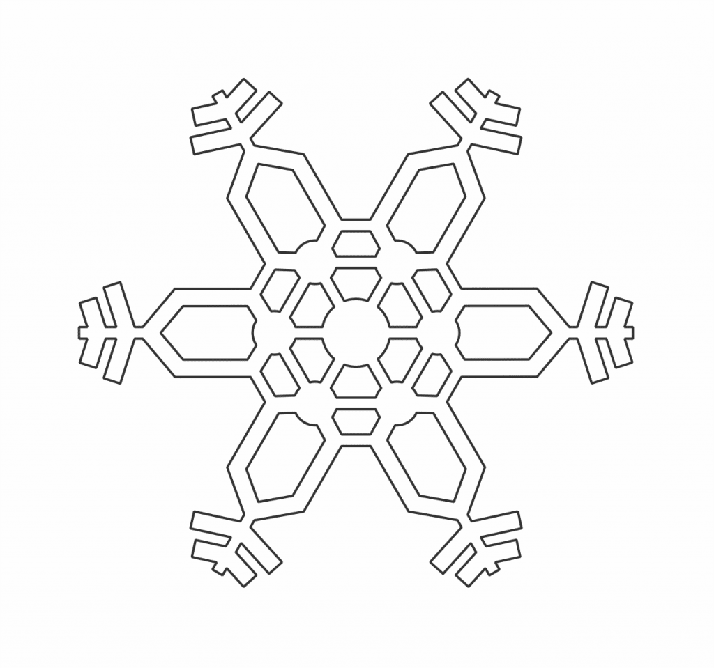 Copo de nieve 82 — vector para corte CNC