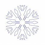 Copo de nieve 84 - Vector descarganle para corte CNC y grabado laser gratis | Stanser