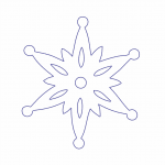 Copo de nieve 85 - Vector descarganle para corte CNC y grabado laser gratis | Stanser