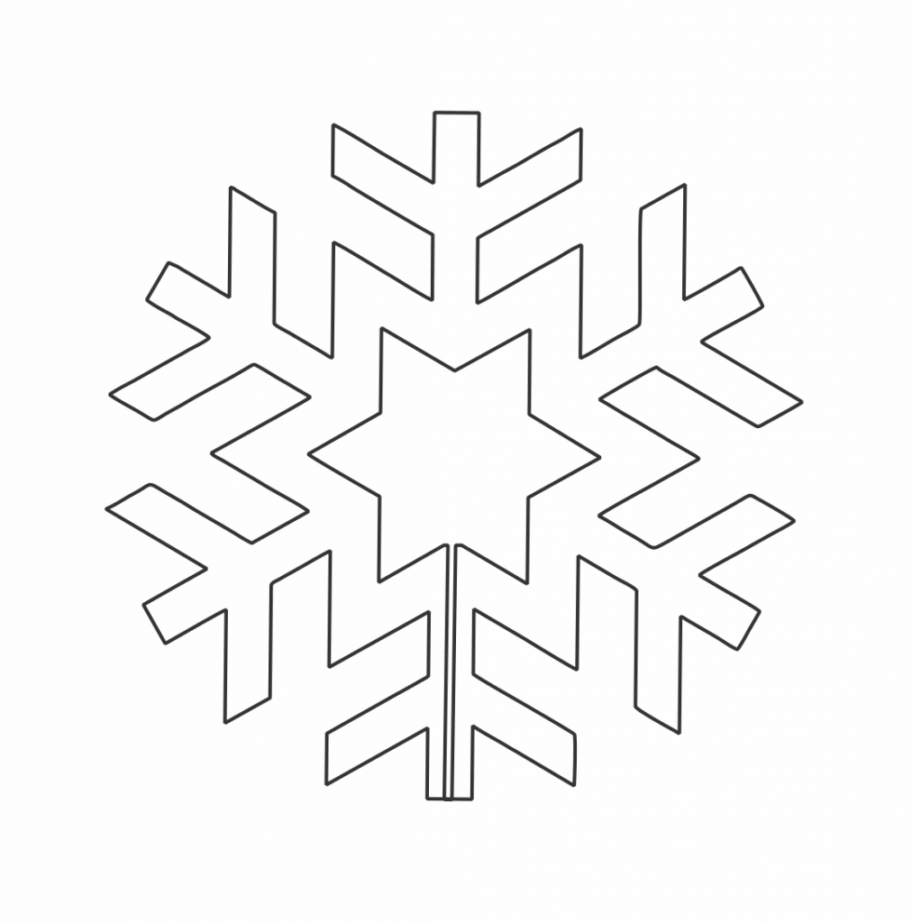 Copo de nieve 87 — vector para corte CNC