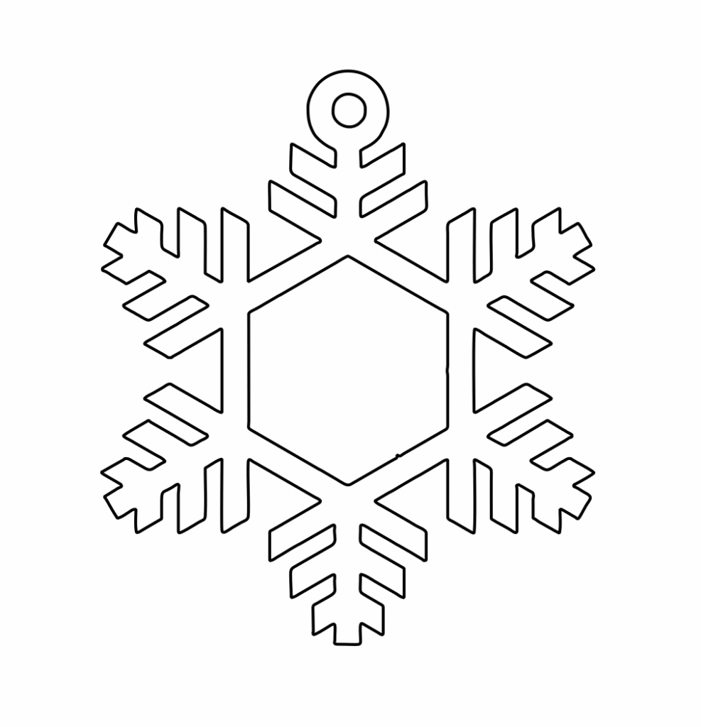 Copo de nieve 69 — vector para corte CNC