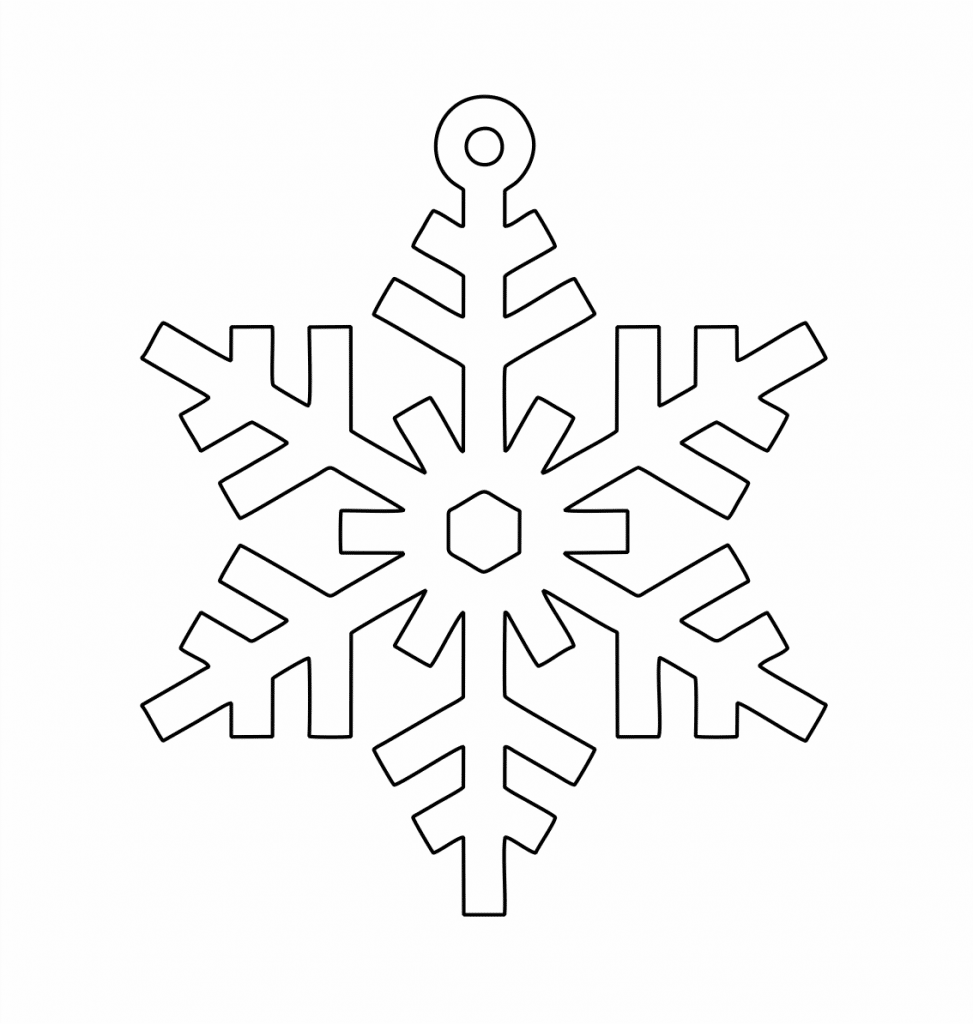 Copo de nieve 70 — vector para corte CNC