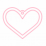 Adorno de corazón - Vector descarganle para corte CNC y grabado laser gratis | Stanser