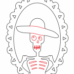 Cuadro ovale de calavera (hombre) - Vector descarganle para corte CNC y grabado laser gratis | Stanser