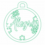 Esfera "Alegría" - Vector descarganle para corte CNC y grabado laser gratis | Stanser