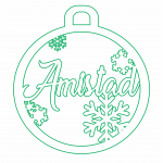 Esfera "Amistad" - Vector descarganle para corte CNC y grabado laser gratis | Stanser