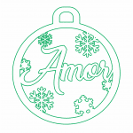Esfera "Amor" - Vector descarganle para corte CNC y grabado laser gratis | Stanser