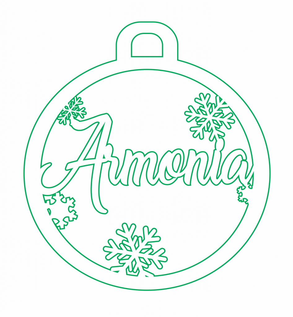 Esfera «Armonía» — vector para corte CNC