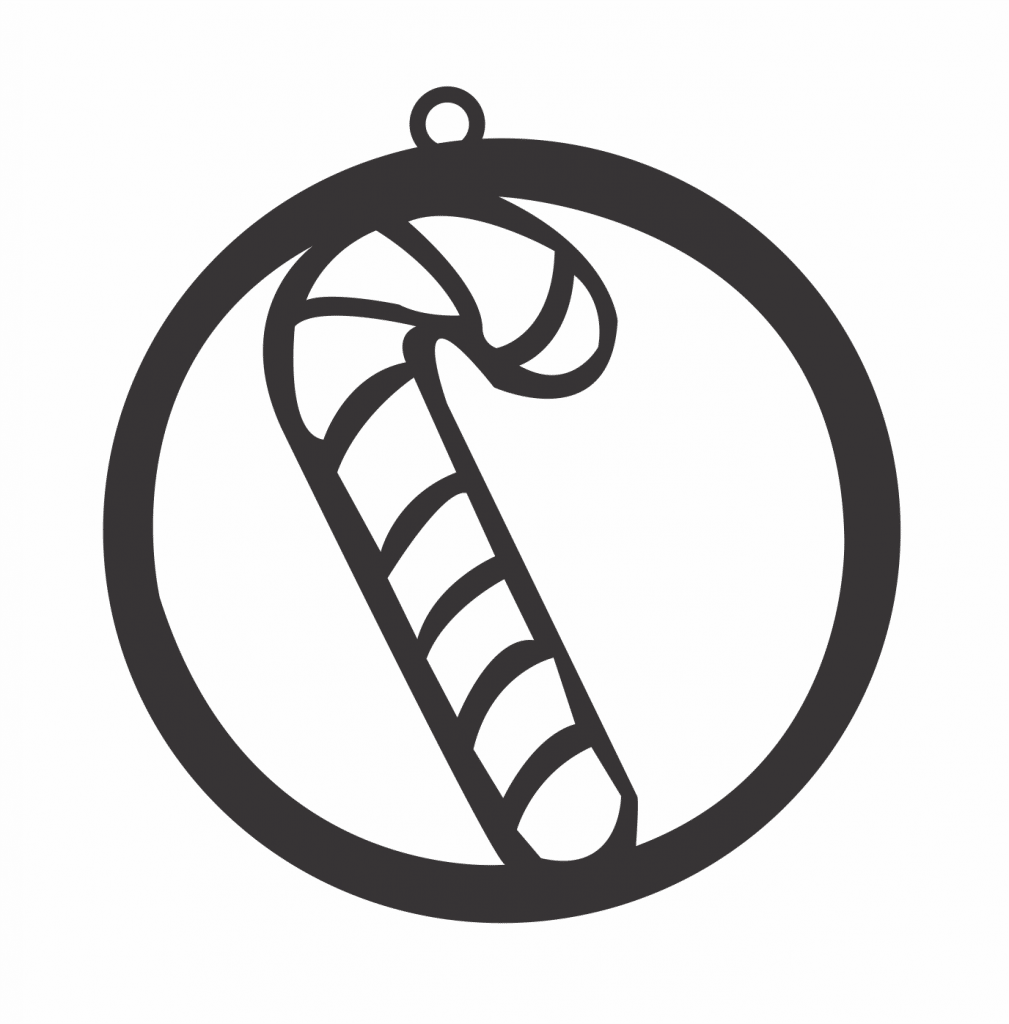 Esfera «Bastón» — vector para corte CNC