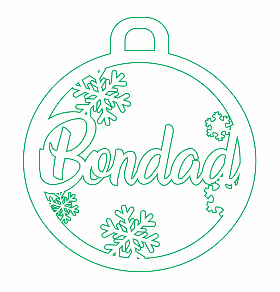 Esfera «Bondad» — vector para corte CNC