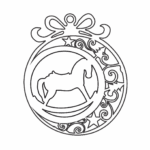Esfera "Caballo de madera" - Vector descarganle para corte CNC y grabado laser gratis | Stanser
