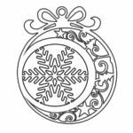 Esfera "Copo de nieve 2" - Vector descarganle para corte CNC y grabado laser gratis | Stanser