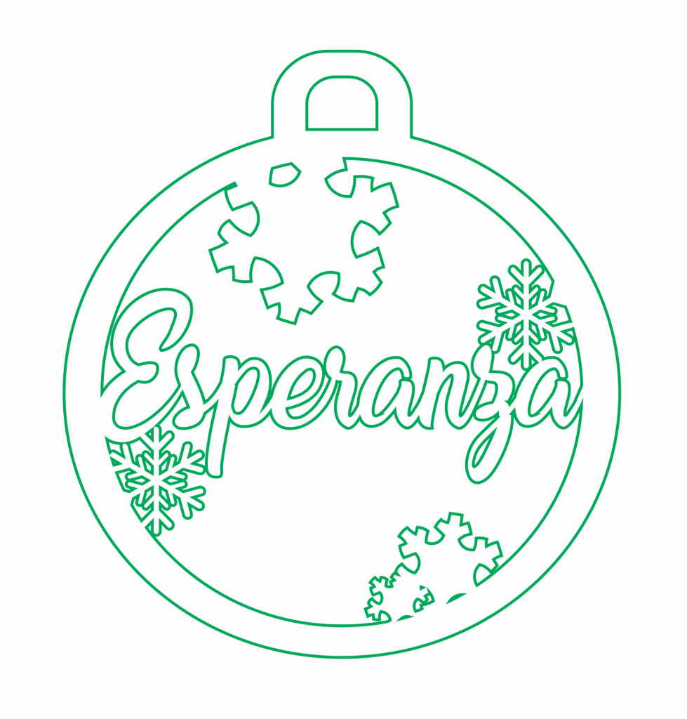 Esfera «Esperanza» — vector para corte CNC