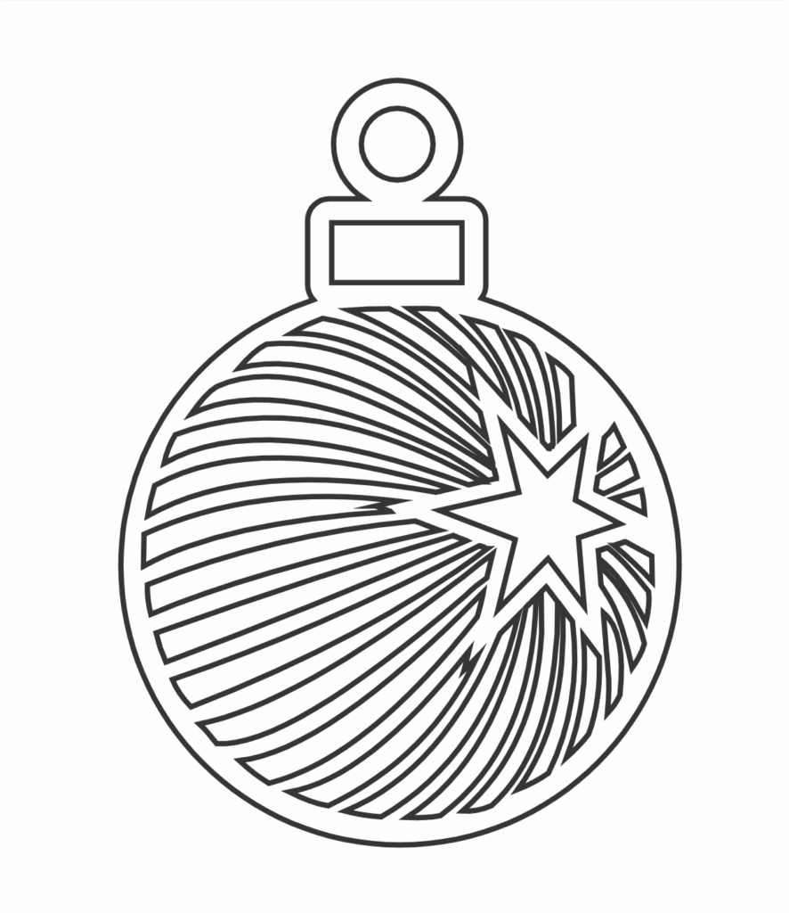 Esfera «Estrella» — vector para corte CNC