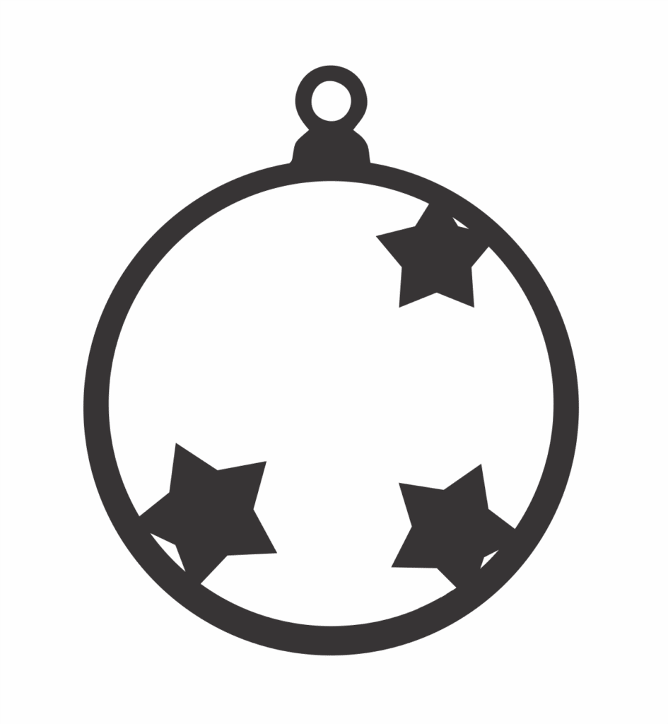 Esfera «Estrellas» — vector para corte CNC