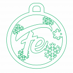 Esfera "Fe" - Vector descarganle para corte CNC y grabado laser gratis | Stanser
