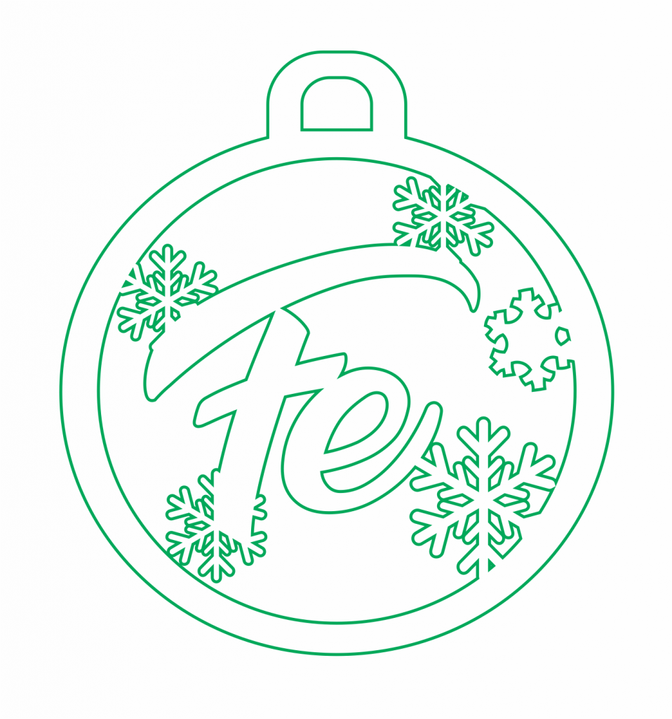 Esfera «Fe» — vector para corte CNC