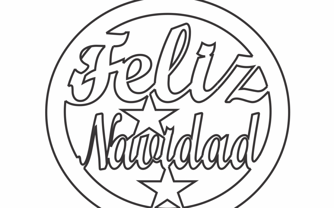 Esfera «Feliz Navidad y estrellas»