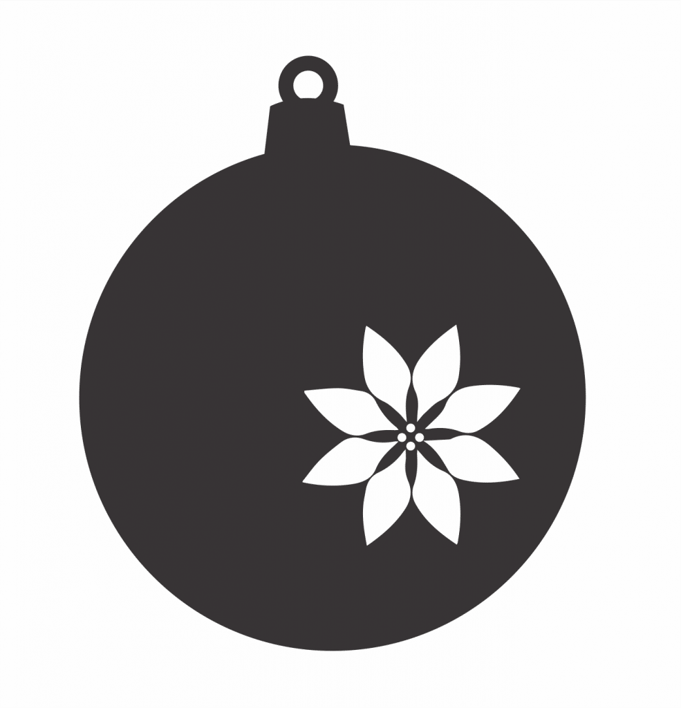 Esfera «Noche Buena» — vector para corte CNC