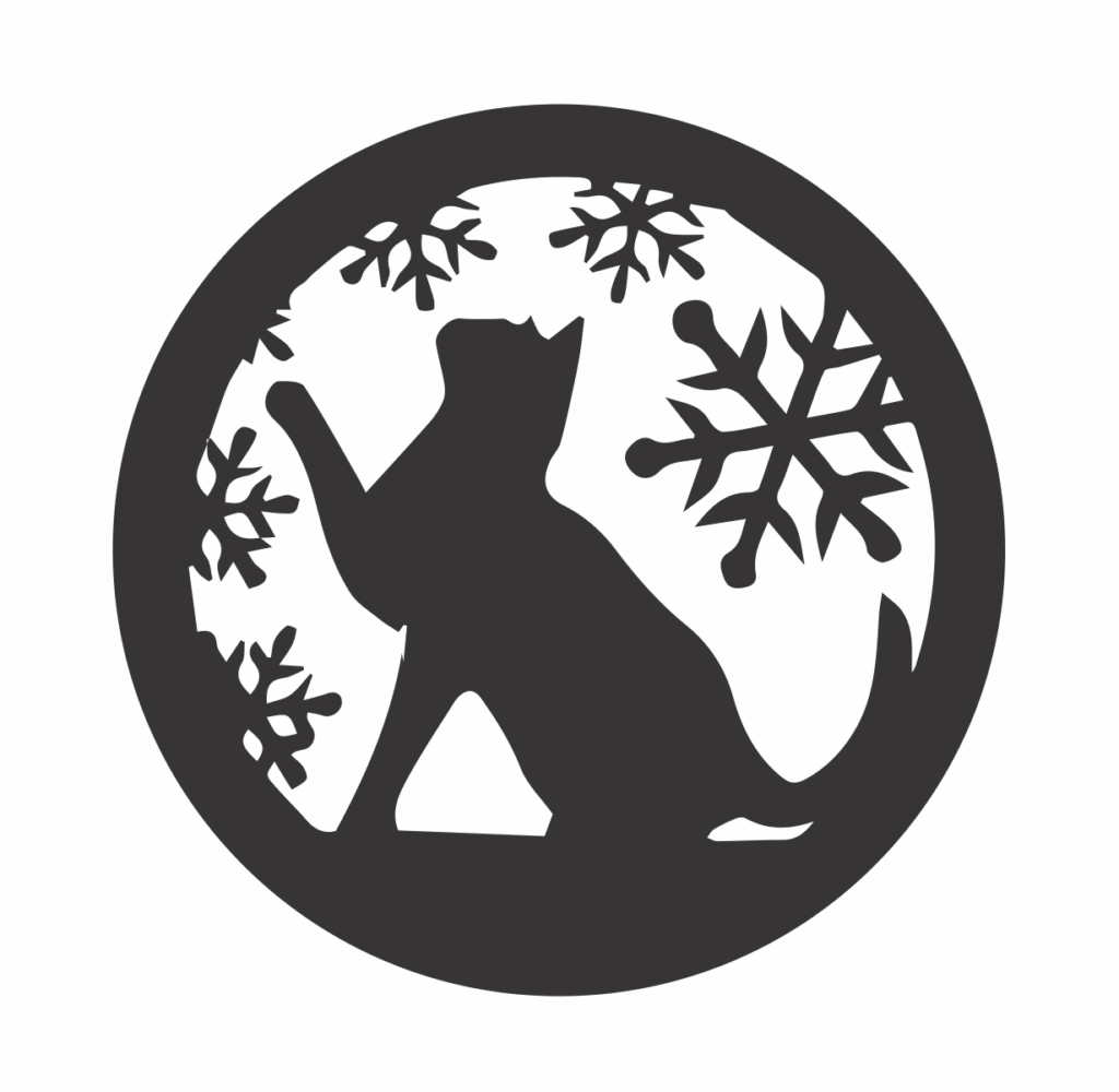 Esfera «Gato» — vector para corte CNC