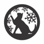 Esfera "Gato" - Vector descarganle para corte CNC y grabado laser gratis | Stanser