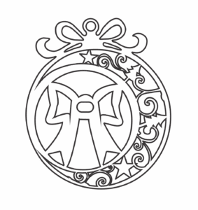 Esfera «Moño y pinos»