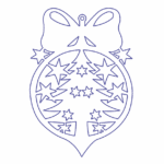 Esfera "Pino navideño" - Vector descarganle para corte CNC y grabado laser gratis | Stanser