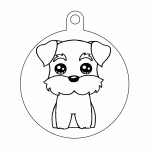 Esfera "Schnauzer 2" - Vector descarganle para corte CNC y grabado laser gratis | Stanser