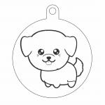 Esfera "Perrito" - Vector descarganle para corte CNC y grabado laser gratis | Stanser