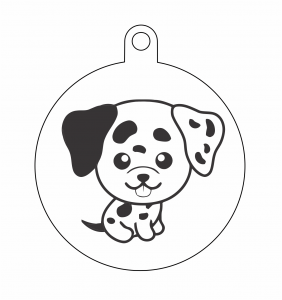 Esfera «Perro de oreja negra»