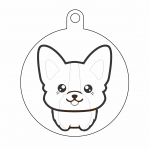 Esfera "Corgi" - Vector descarganle para corte CNC y grabado laser gratis | Stanser