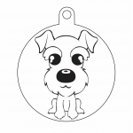 Esfera "Schnauzer" - Vector descarganle para corte CNC y grabado laser gratis | Stanser