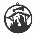 Esfera "Nacimiento" - Vector descarganle para corte CNC y grabado laser gratis | Stanser