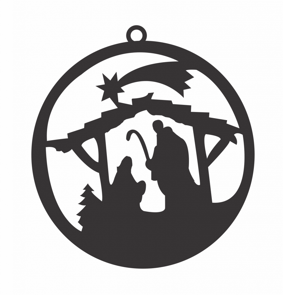 Esfera «Nacimiento» — vector para corte CNC