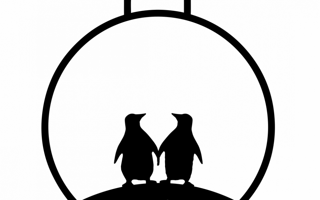 Esfera «Par de pingüinos»