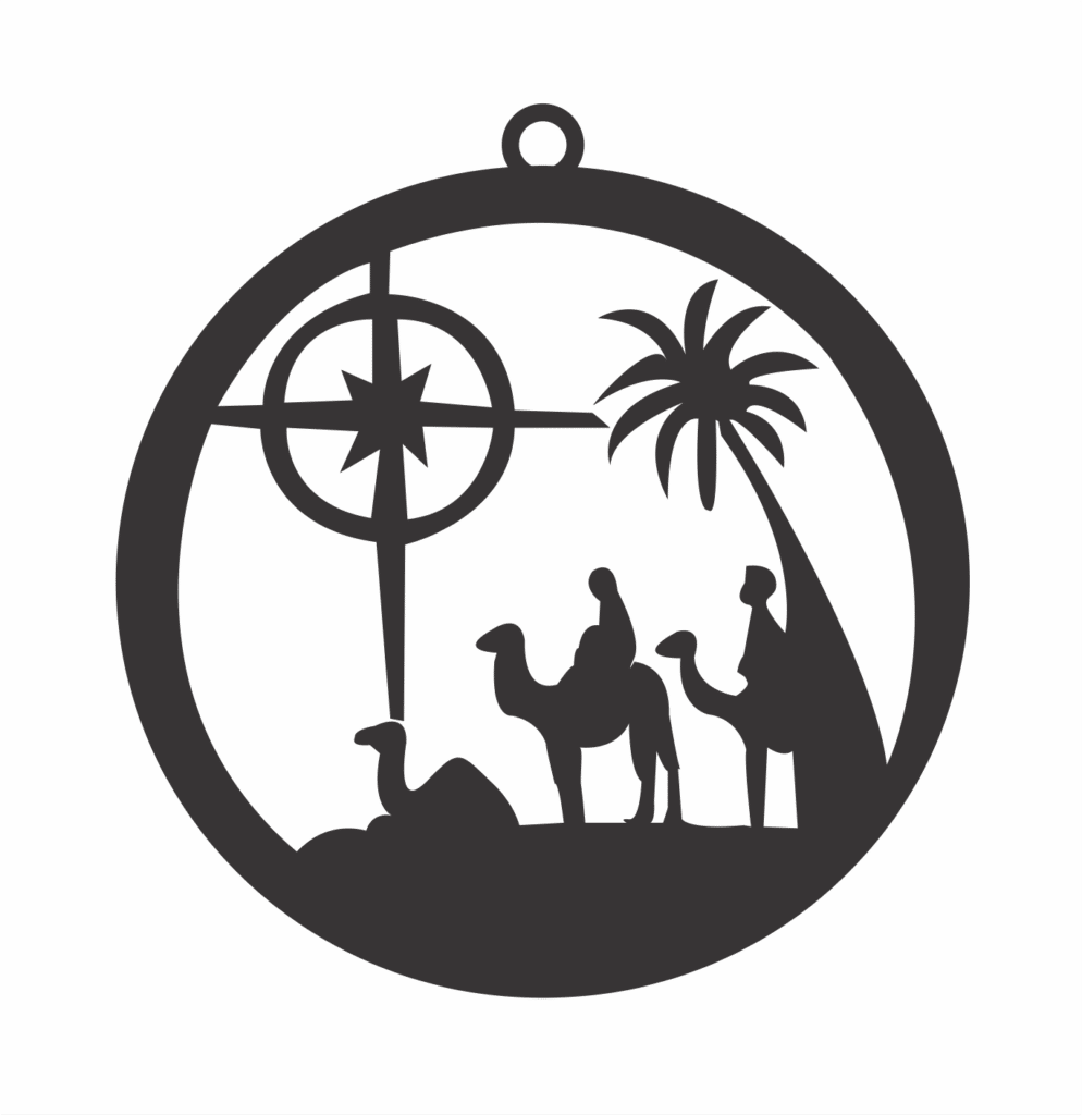 Esfera «Desierto» — vector para corte CNC