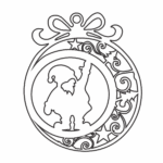 Esfera "Santa saudando" - Vector descarganle para corte CNC y grabado laser gratis | Stanser