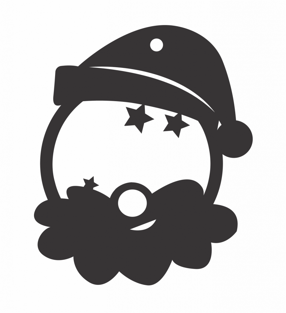 Esfera «Santa Claus» — vector para corte CNC