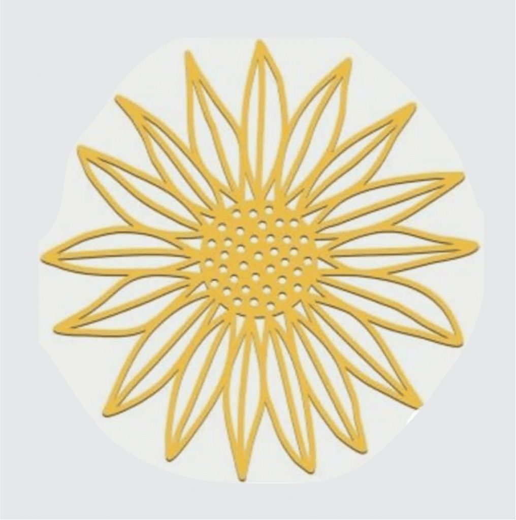 Girasol para pared — vector para corte CNC
