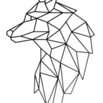 Perfil de lobo geométrico - Vector descarganle para corte CNC y grabado laser gratis | Stanser