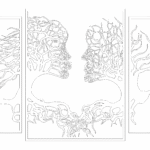 Cuadros "Árboles y rostros" - Vector descarganle para corte CNC y grabado laser gratis | Stanser