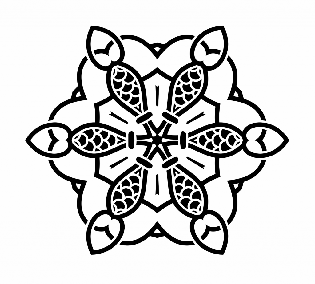 Mandala 74 — vector para corte CNC