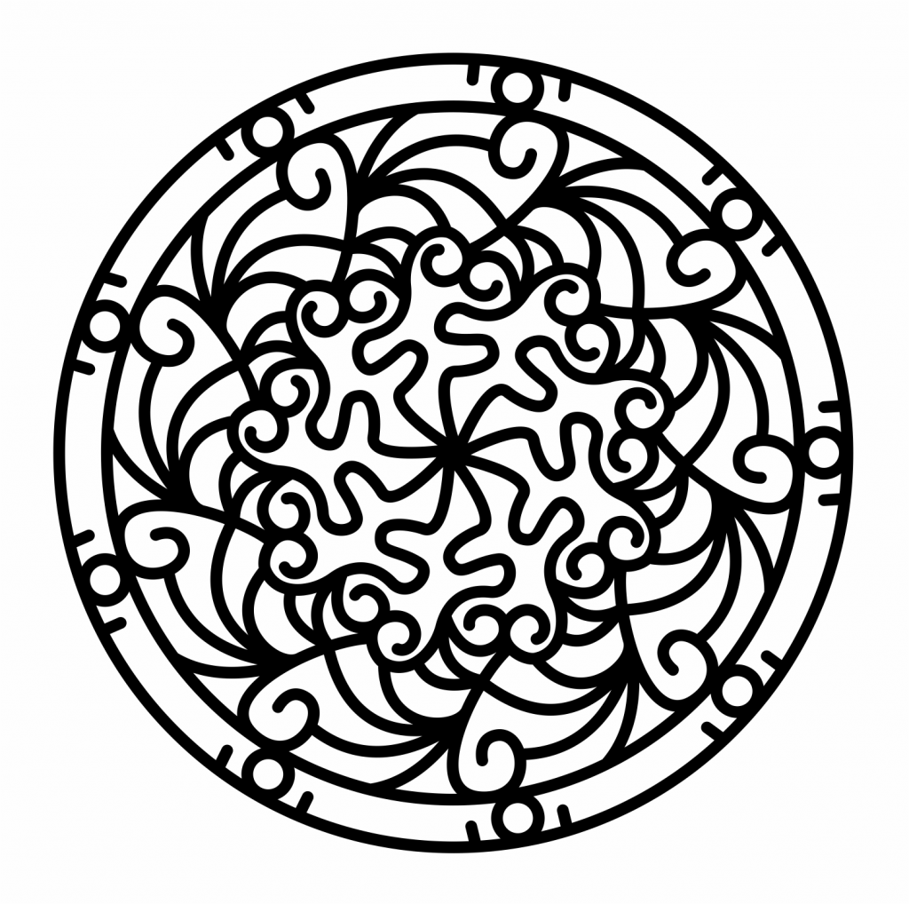 Mandala 77 — vector para corte CNC