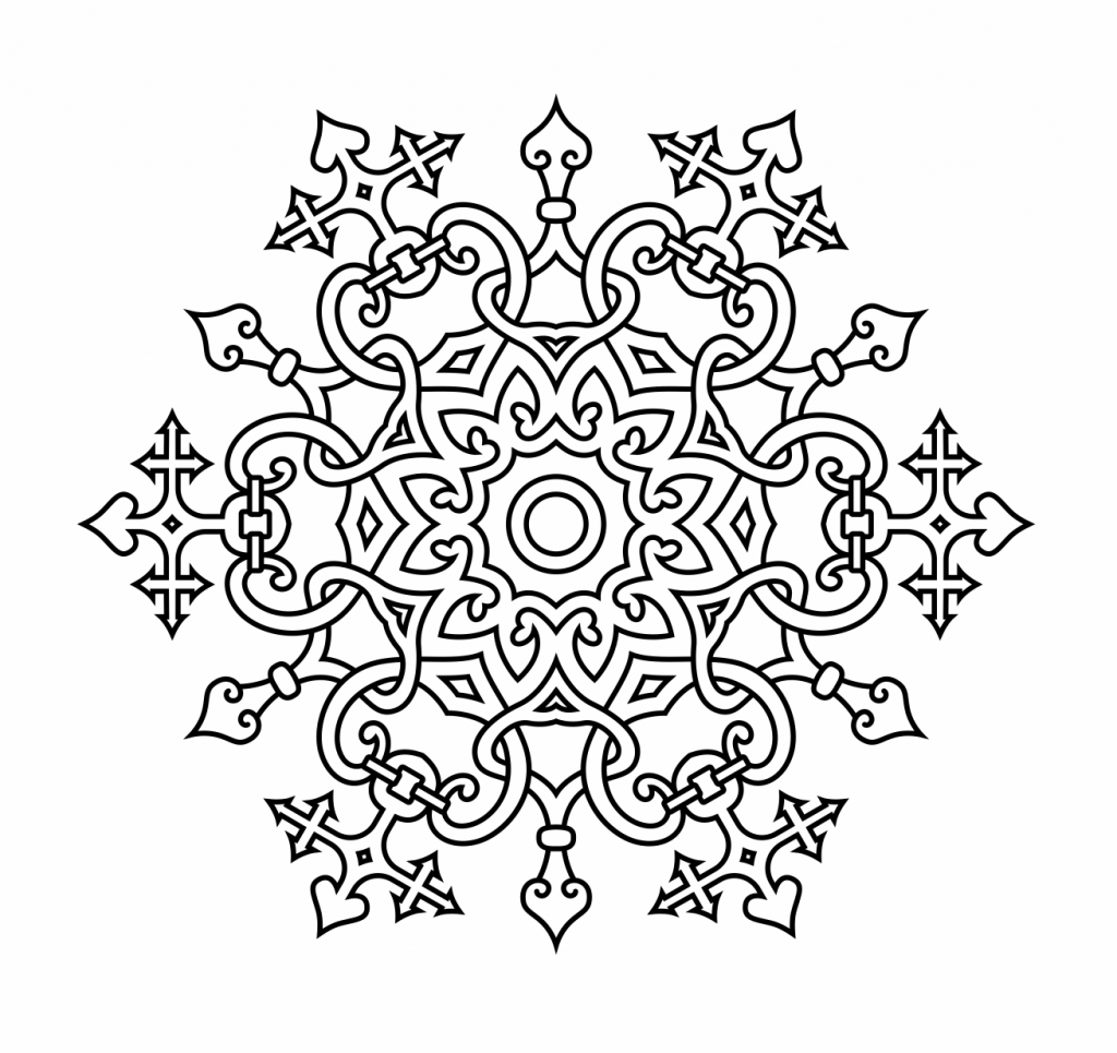 Mandala 80 — vector para corte CNC