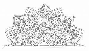 Mandala a la mitad